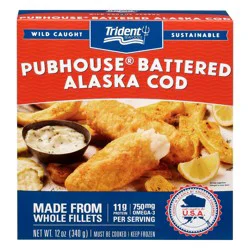 Trident Seafoods Trident Pubhouse Battered Cod - Frozen - 12oz