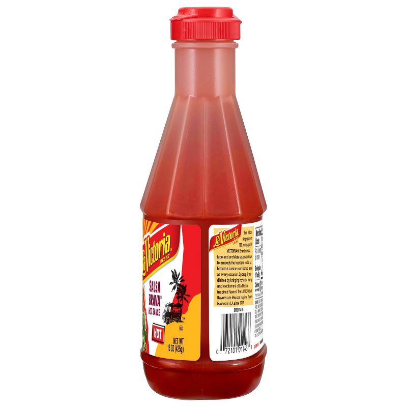 slide 3 of 10, La Victoria Salsa Brava Hot Sauce 15oz, 15 oz