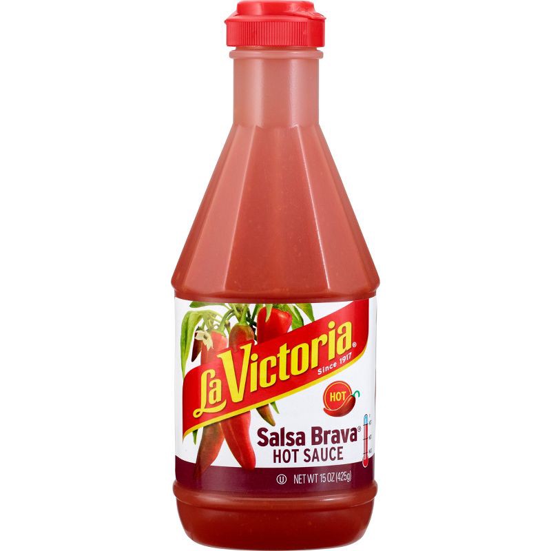 slide 1 of 3, La Victoria Salsa Brava Hot Sauce 15oz, 15 oz