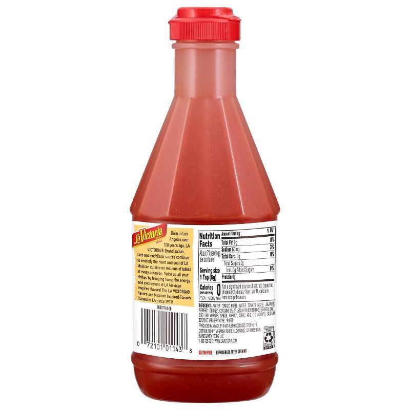 slide 4 of 10, La Victoria Salsa Brava Hot Sauce 15oz, 15 oz