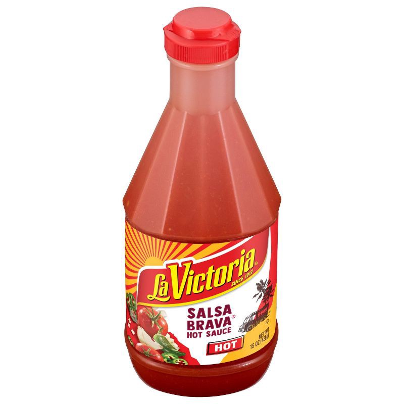slide 1 of 10, La Victoria Salsa Brava Hot Sauce 15oz, 15 oz