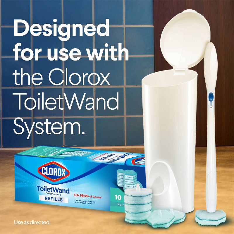 slide 4 of 17, Clorox ToiletWand Disinfecting Refills Disposable Wand Heads - Rainforest Rush - 20ct, 20 ct