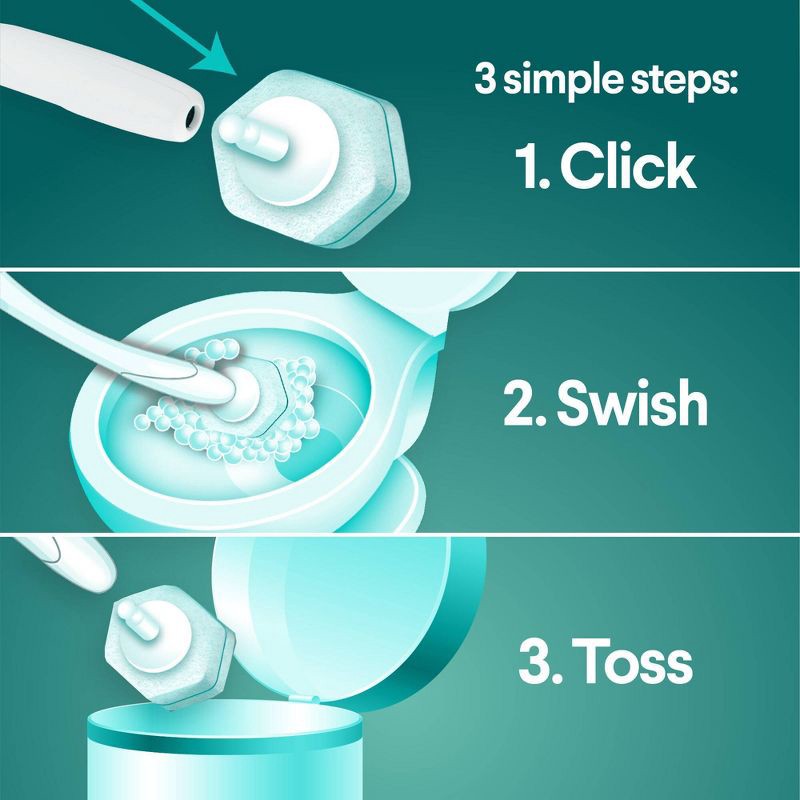 slide 5 of 14, Clorox ToiletWand Disinfecting Refills Disposable Wand Heads - Rainforest Rush - 20ct, 20 ct