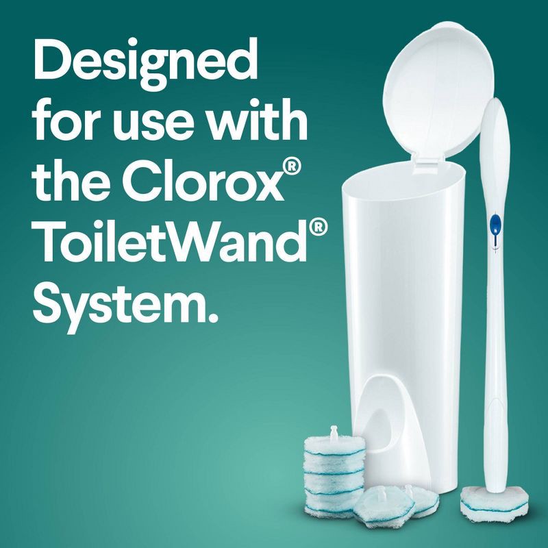 slide 7 of 14, Clorox ToiletWand Disinfecting Refills Disposable Wand Heads - Rainforest Rush - 20ct, 20 ct