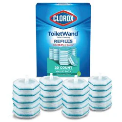 Clorox ToiletWand Disinfecting Refills Disposable Wand Heads - Rainforest Rush - 20ct