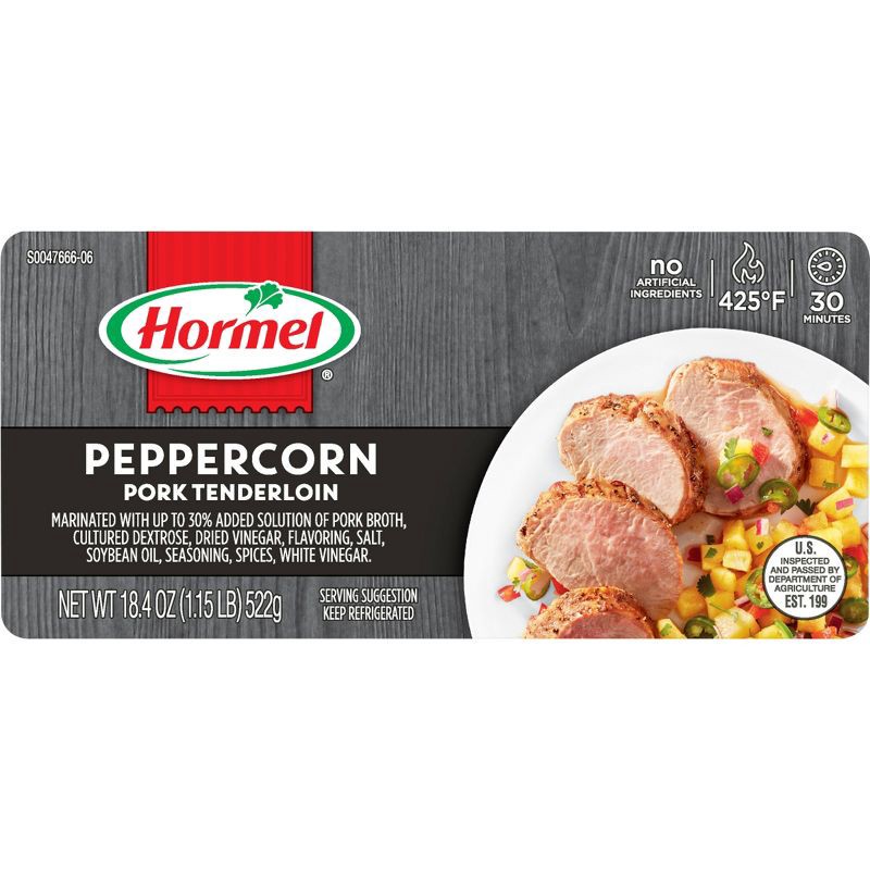 slide 3 of 5, Hormel Peppercorn Pork Tenderloin - 18.4oz, 18.4 oz