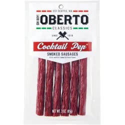 Oberto Cocktail Pep Smoked Sausage Sticks - 3oz