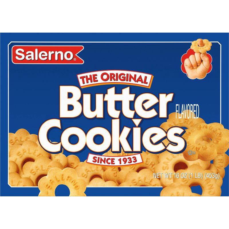 slide 2 of 6, Salerno Original Butter Cookies - 16oz, 16 oz