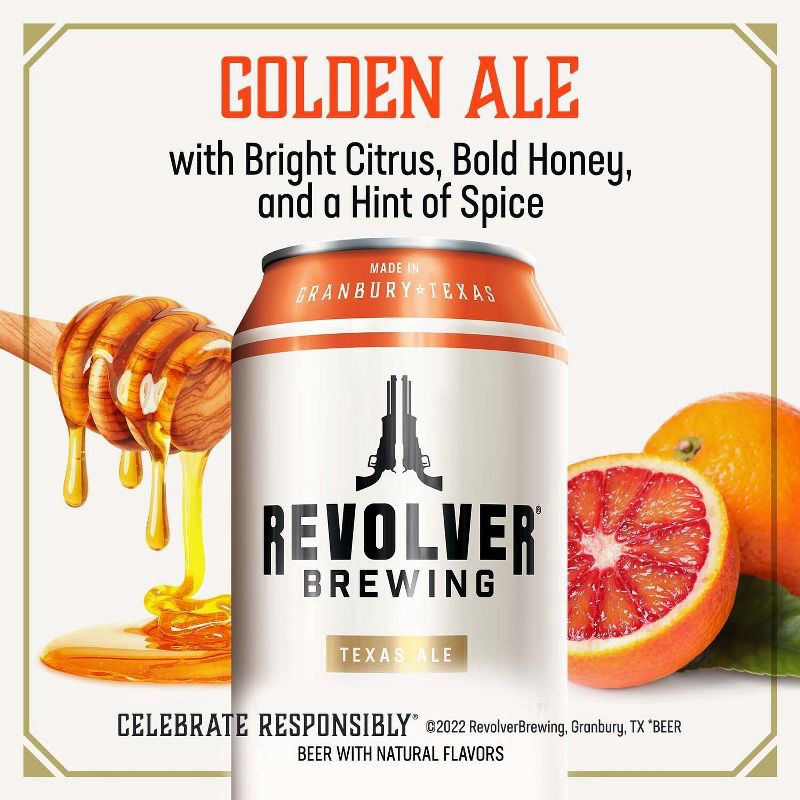 slide 3 of 8, Revolver Brewing Revolver Blood and Honey Golden Ale Beer - 6pk/12 fl oz Bottle, 6 ct; 12 fl oz