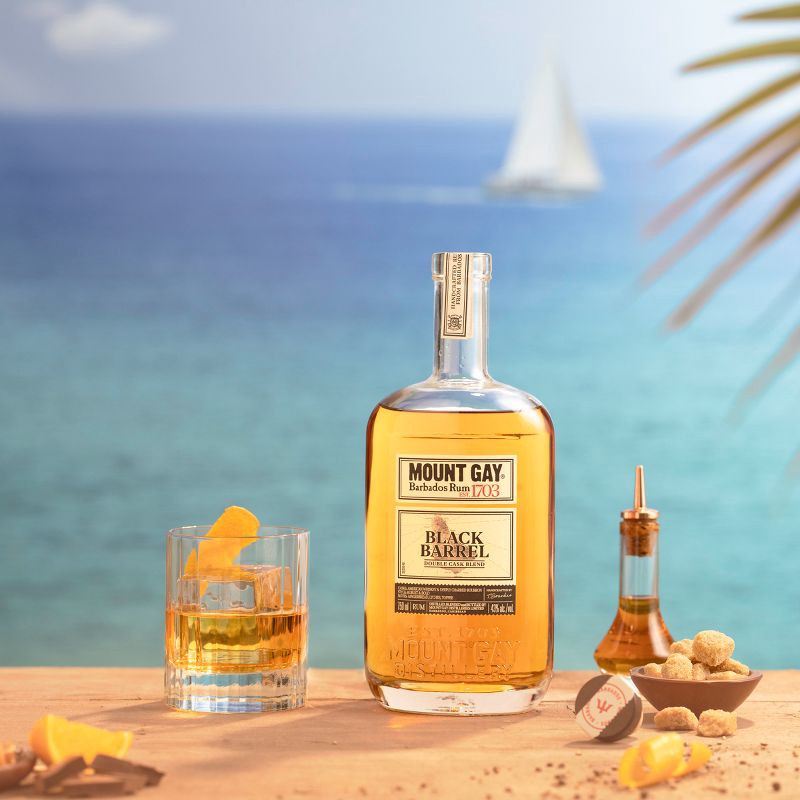 slide 20 of 21, Mount Gay Black Barrel Double Cask Blend Rum - 750ml Bottle, 750 ml