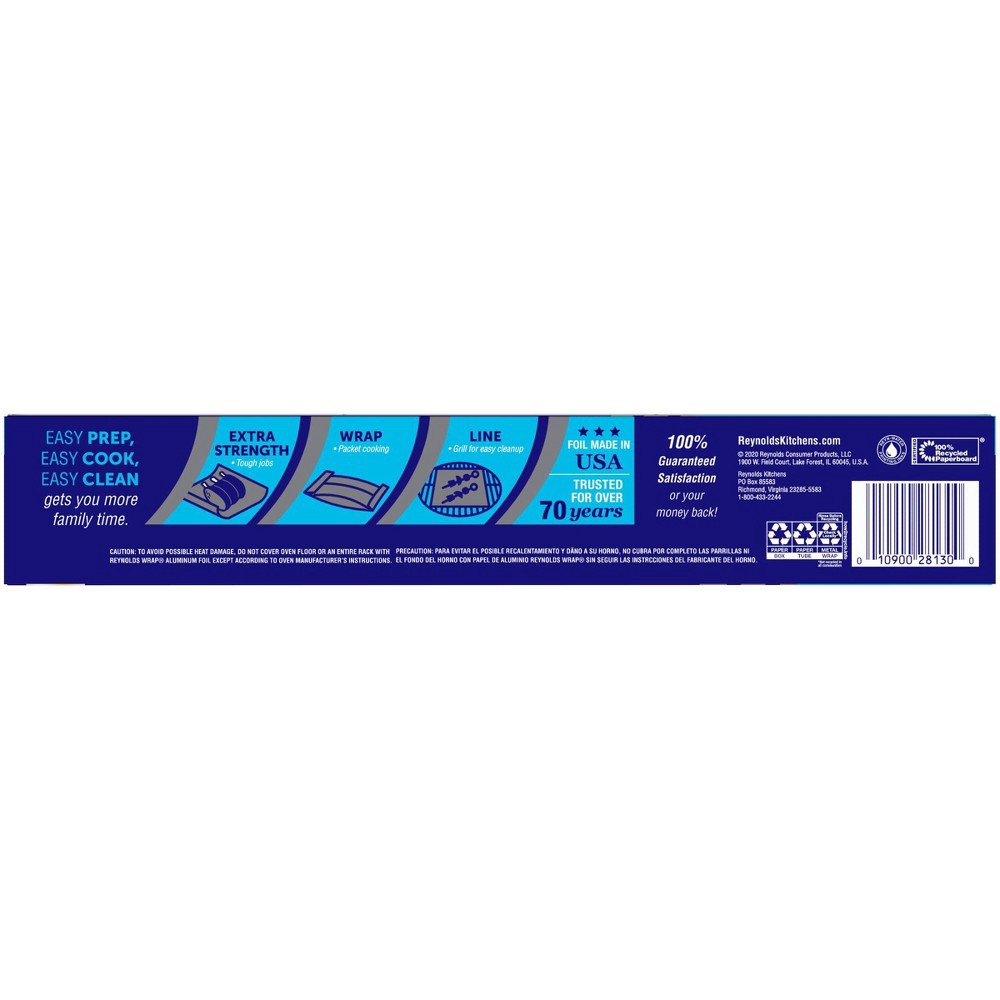 slide 4 of 7, Reynolds H.d.aluminun Foil 130sq, 130 sq ft