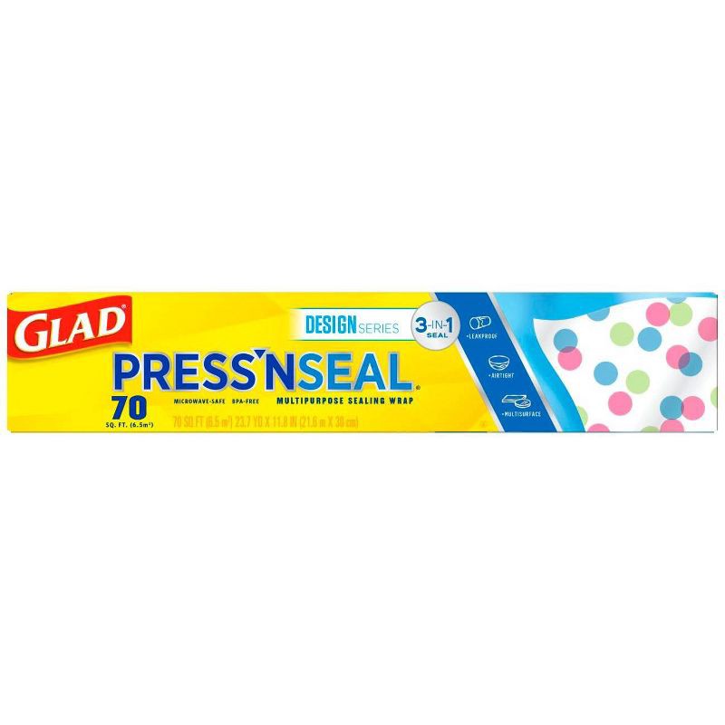  Glad Press'n Seal Food Plastic Wrap, Bulk Food Storage