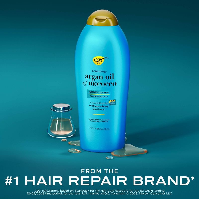 slide 4 of 9, OGX Renewing + Argan Oil of Morocco Hydrating Hair Conditioner - 25.4 fl oz, 25.4 fl oz