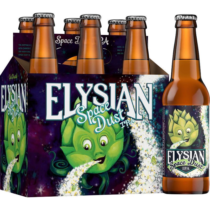 slide 1 of 9, Elysian Brewing Elysian Space Dust IPA Beer - 6pk/12 fl oz Bottles, 6 ct; 12 fl oz