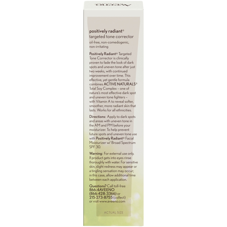 slide 6 of 6, AVEENO POSITIVELY RADIANT Targeted Tone Corrector, 1.1 Fl. Oz, 1.10 fl oz