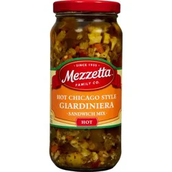Mezzetta Hot Chicago Style Giardiniera Italian Sandwich Mix - 16oz