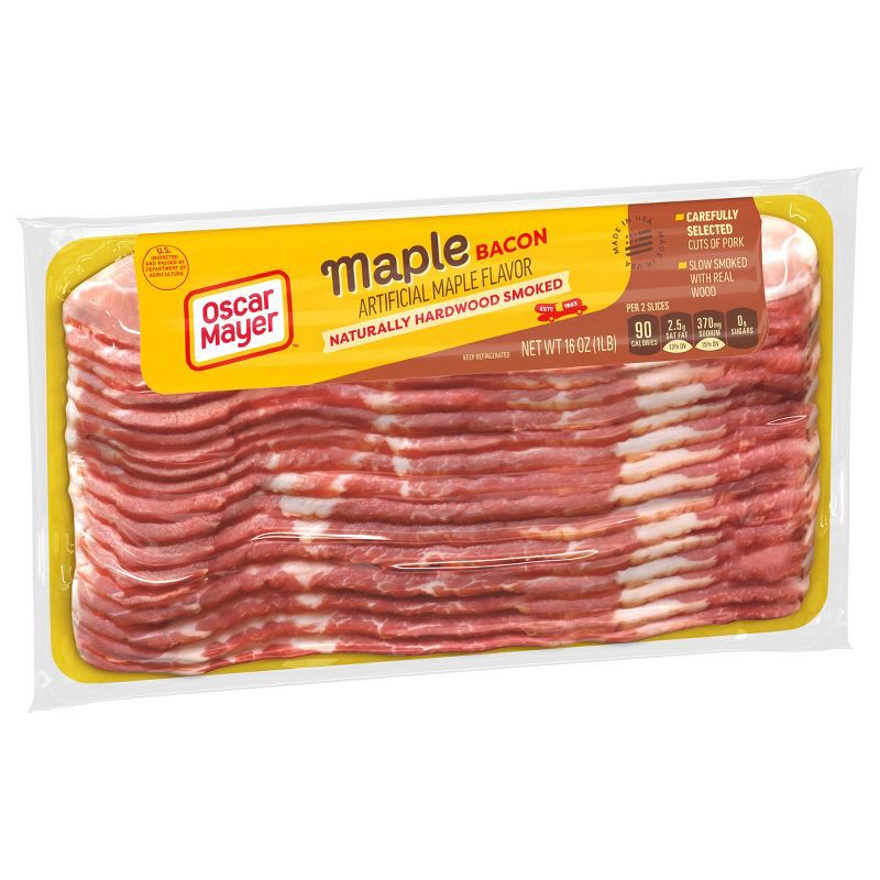 slide 10 of 12, Oscar Mayer Maple Bacon - 1lb, 1 lb