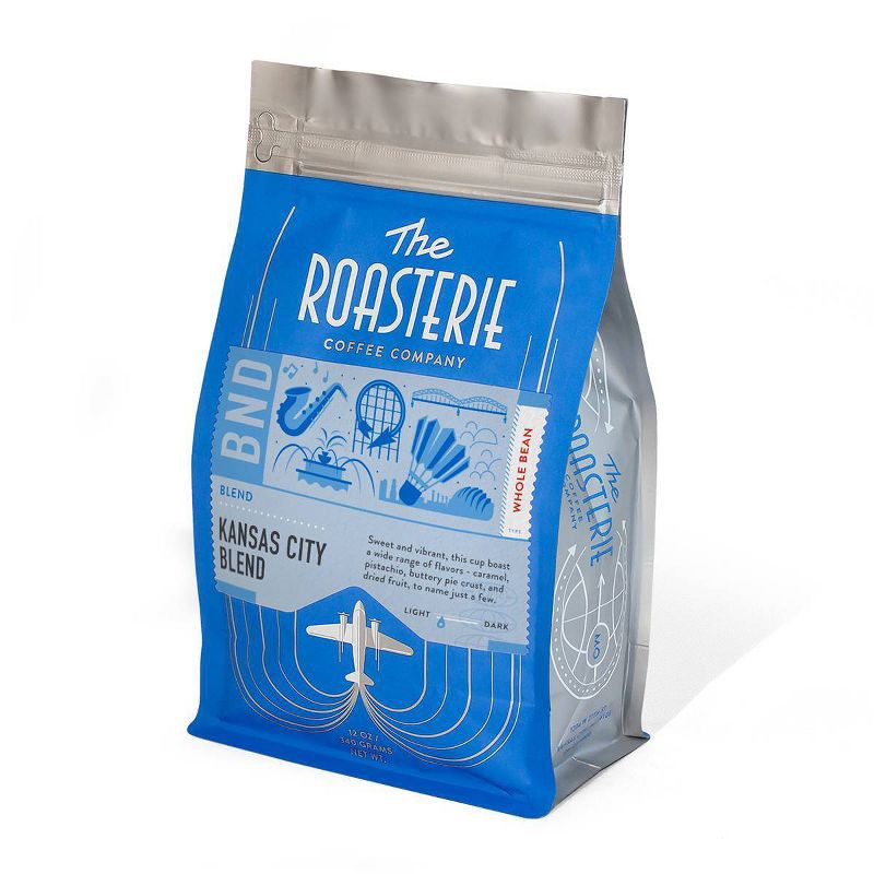 slide 1 of 4, The Roasterie Kansas City Blend Light Roast Whole Bean Coffee - 12oz, 12 oz