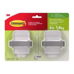 Command Broom & Mop Gripper 2 Grippers - 4 Strips/Pack