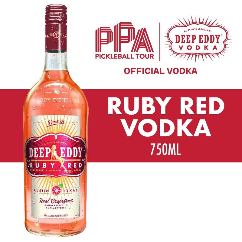 slide 3 of 9, Deep Eddy Ruby Red Grapefruit Vodka - 750ml Bottle, 750 ml
