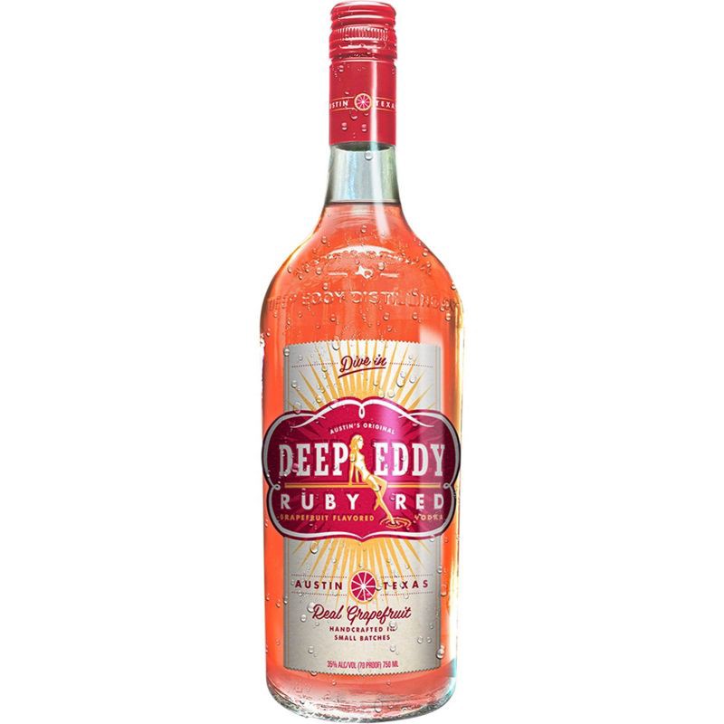 slide 1 of 9, Deep Eddy Ruby Red Grapefruit Vodka - 750ml Bottle, 750 ml