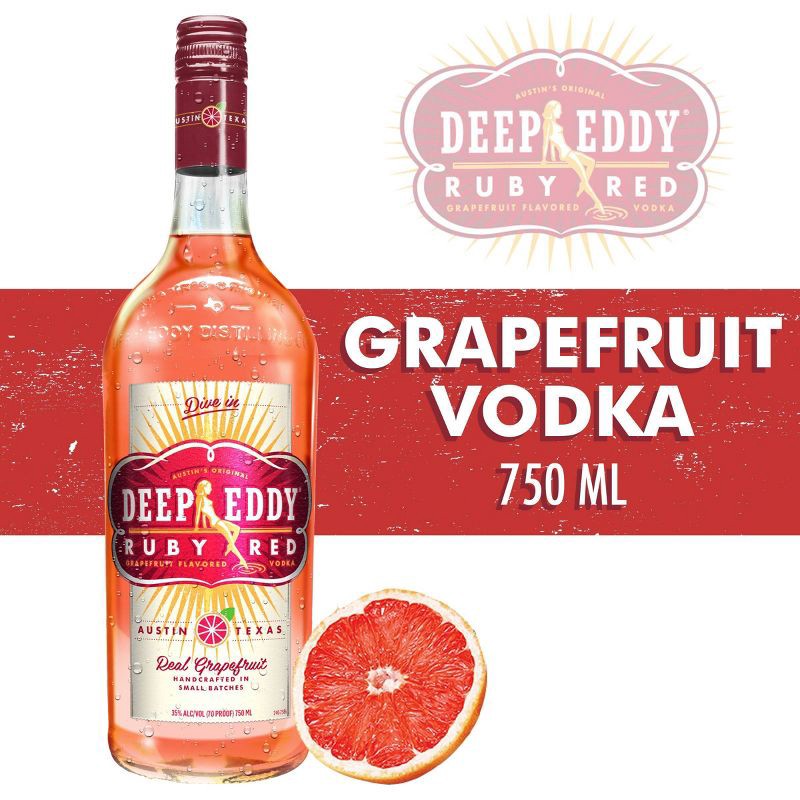 slide 4 of 9, Deep Eddy Ruby Red Grapefruit Vodka - 750ml Bottle, 750 ml