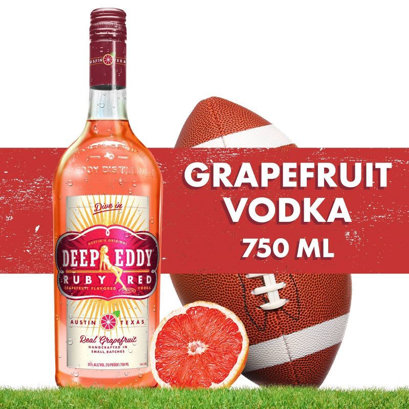 slide 4 of 9, Deep Eddy Ruby Red Grapefruit Vodka - 750ml Bottle, 750 ml