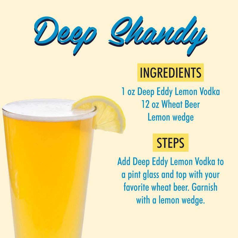 slide 7 of 9, Deep Eddy Lemon Vodka - 750ml Bottle, 750 ml