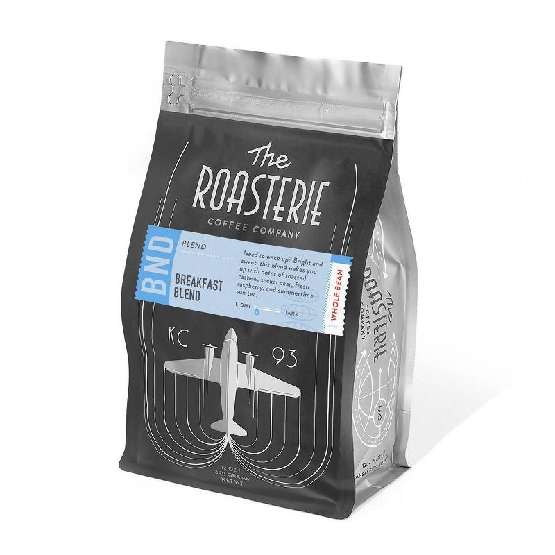 slide 1 of 4, The Roasterie Breakfast Blend Light Roast Whole Bean Coffee - 12oz, 12 oz