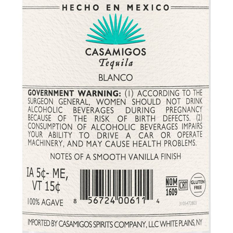 slide 8 of 10, Casamigos Blanco Tequila - 750ml Bottle, 750 ml