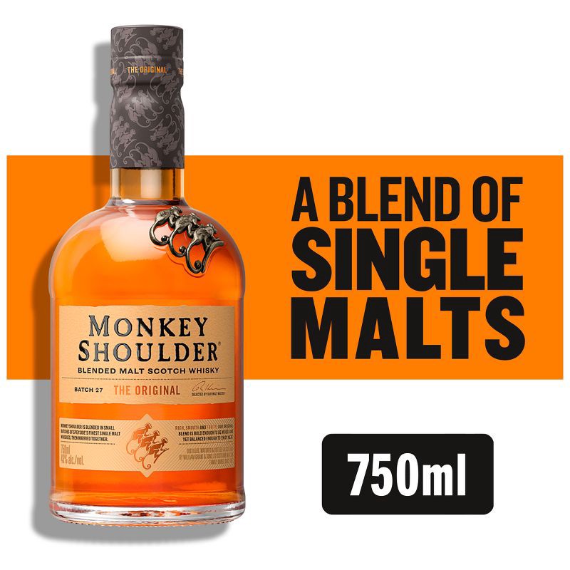 slide 12 of 14, Monkey Shoulder Blended Scotch Whisky - 750ml Bottle, 750 ml