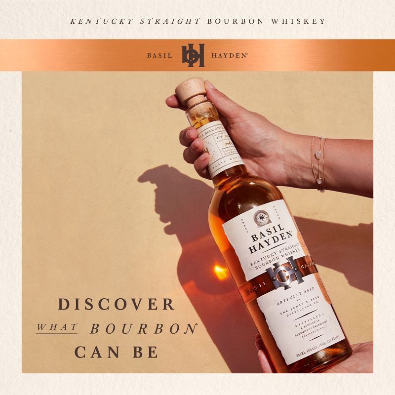 slide 6 of 7, Basil Hayden Bourbon Whiskey - 750ml Bottle, 750 ml