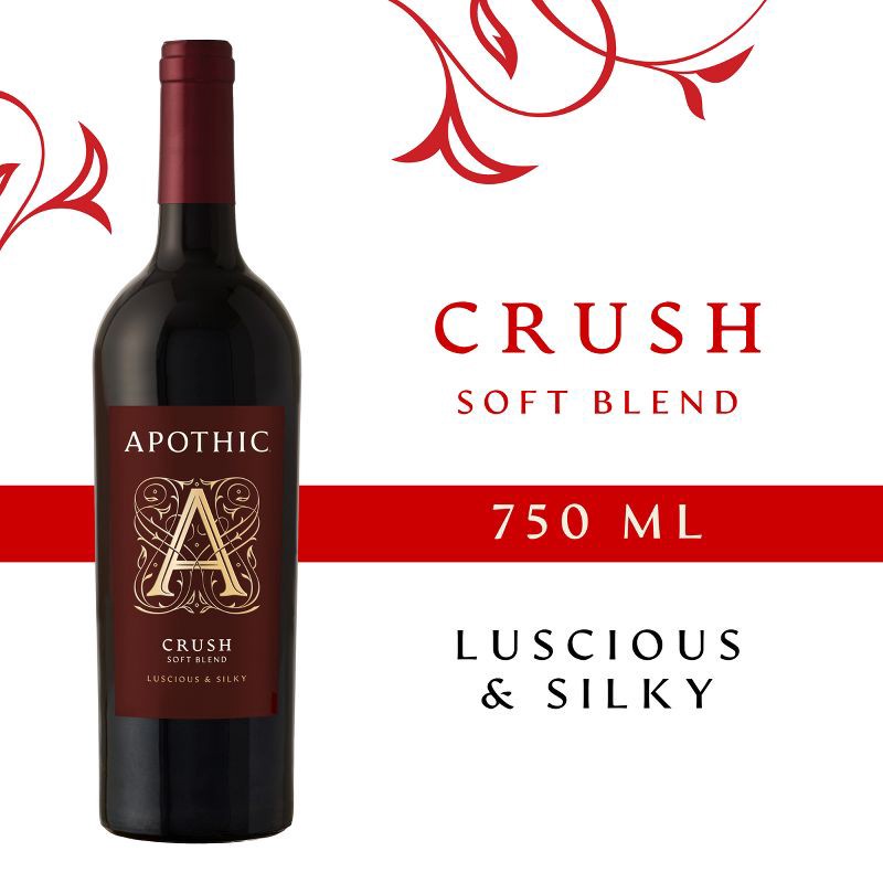 slide 2 of 6, Apothic Crush Red Blend Red Wine - 750ml Bottle, 750 ml