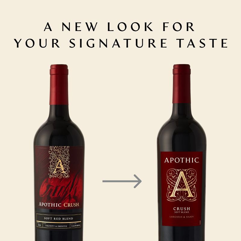 slide 3 of 6, Apothic Crush Red Blend Red Wine - 750ml Bottle, 750 ml