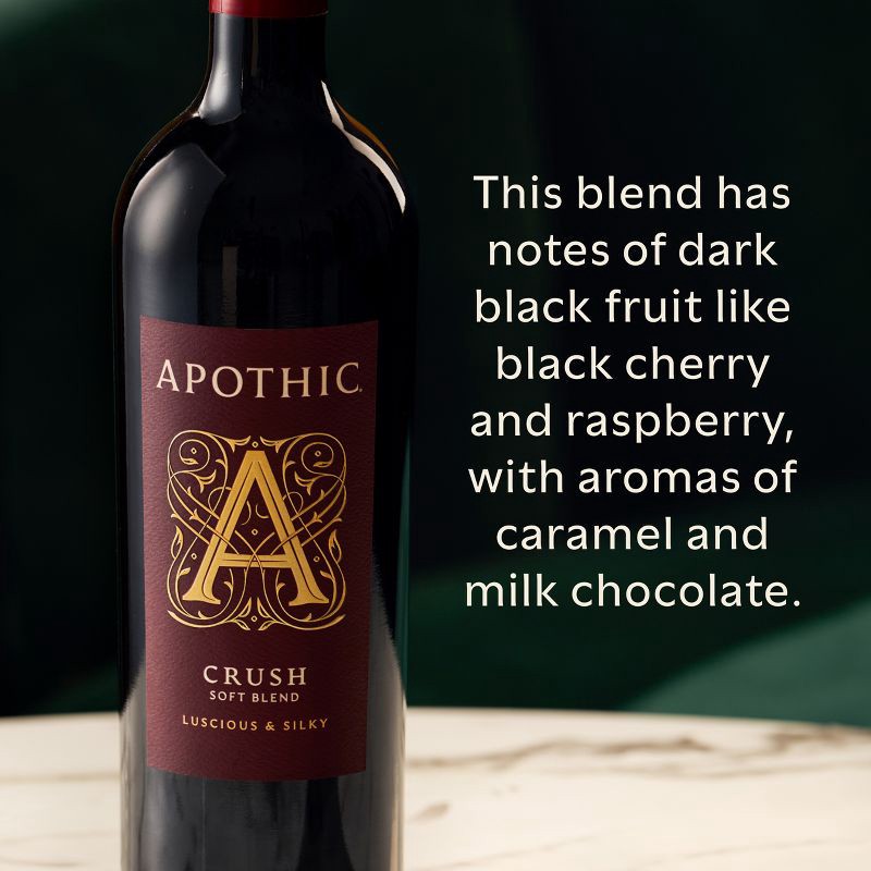 slide 6 of 6, Apothic Crush Red Blend Red Wine - 750ml Bottle, 750 ml