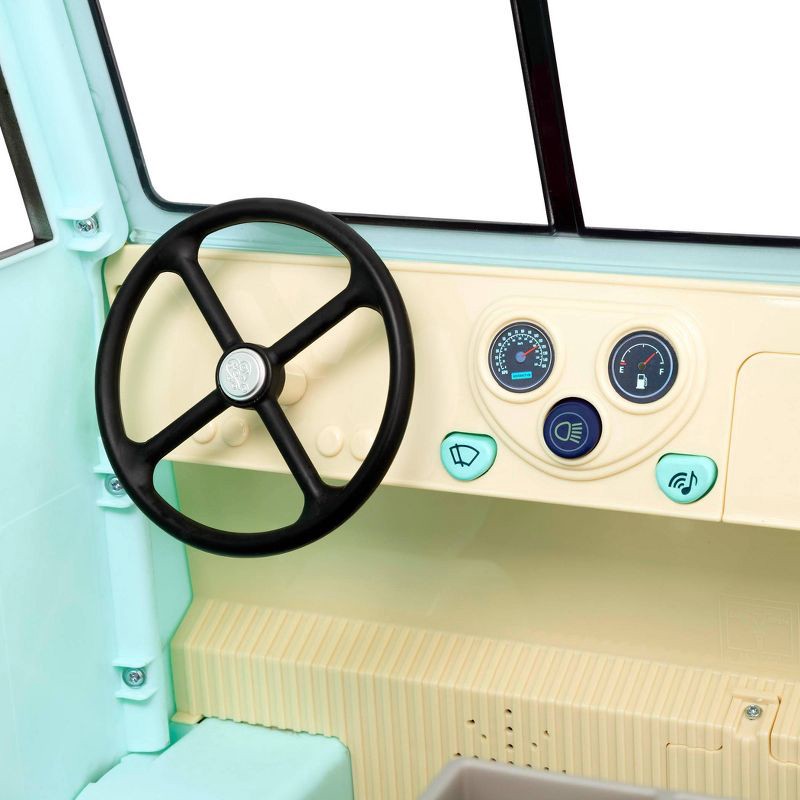 slide 11 of 11, Our Generation Sweet Stop Ice Cream Truck with Electronics for 18" Dolls - Light Blue, 1 ct