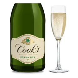 Cook's California Champagne Extra Dry White Sparkling Wine - 1.5L Bottle