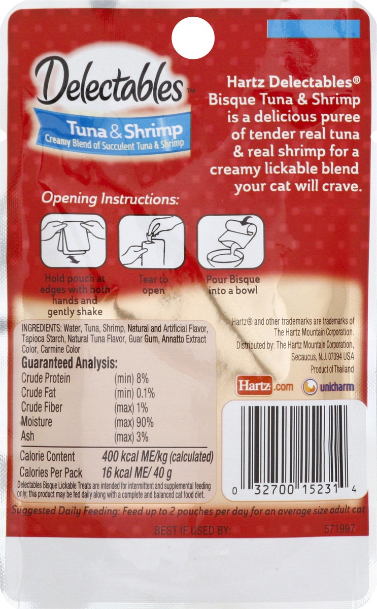 slide 5 of 9, Delectables Bisque Lickable Cat Treat, Tuna & Shrimp, 1.4 oz