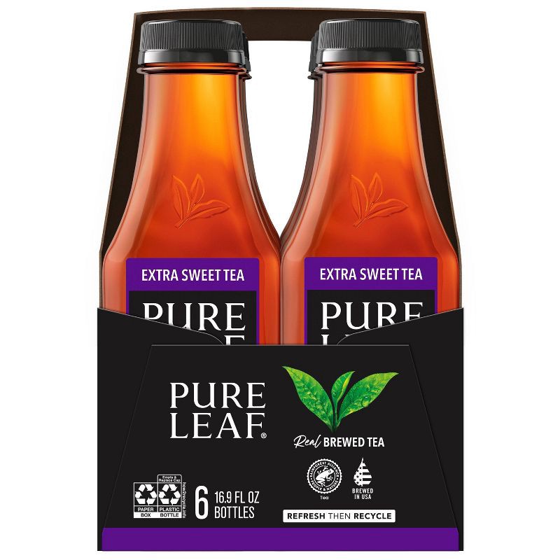 slide 7 of 7, PURE LEAF RTD Pure Leaf Extra Sweet Iced Tea Bottles - 6pk/16.9 fl oz, 6 ct; 16.9 fl oz
