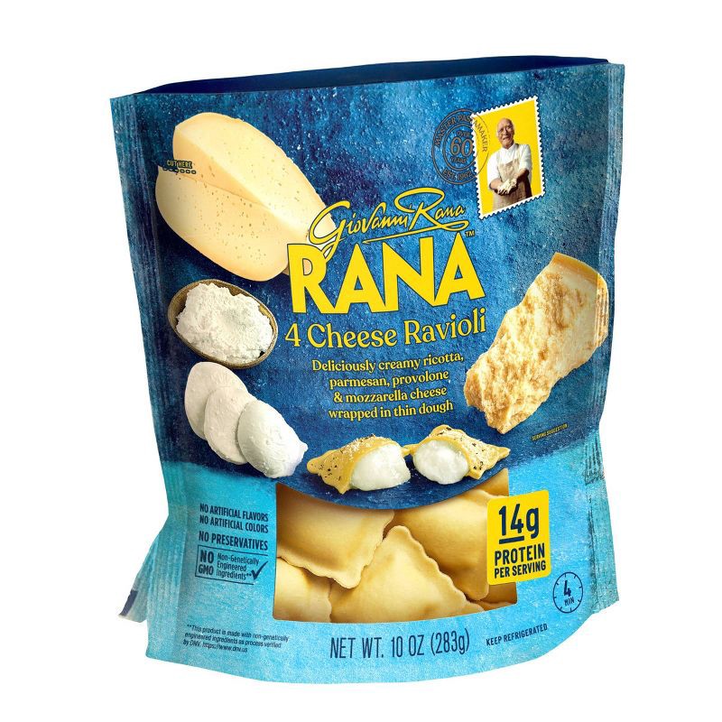 slide 3 of 9, Rana Four Cheese Ravioli - 10oz, 10 oz