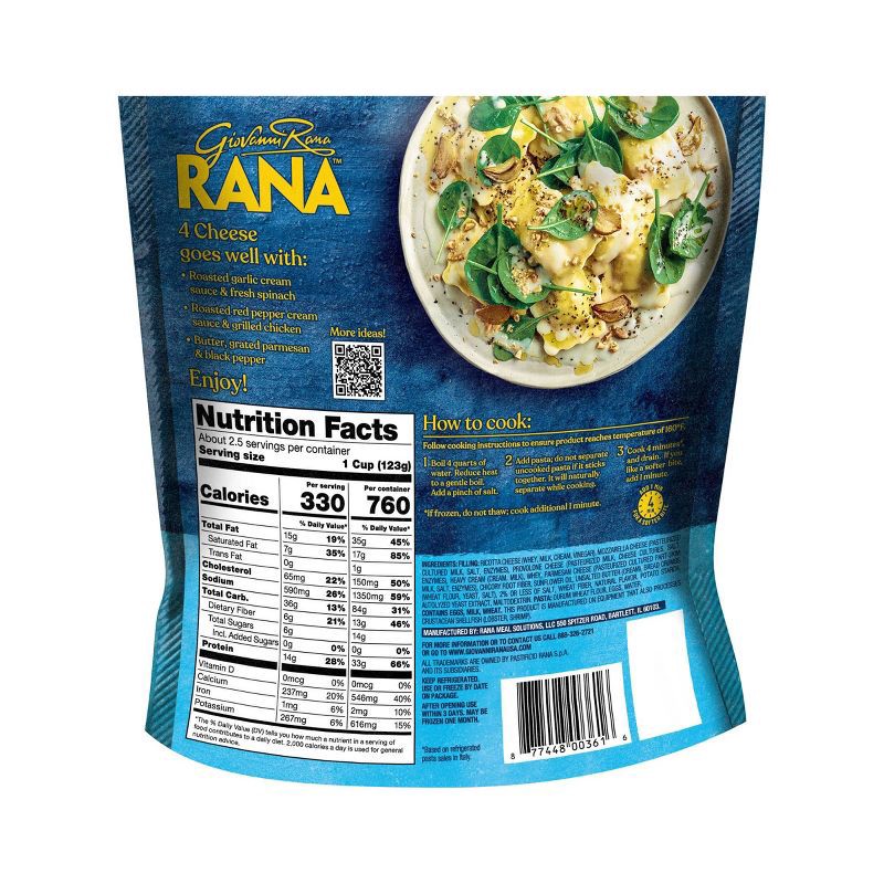 slide 6 of 9, Rana Four Cheese Ravioli - 10oz, 10 oz