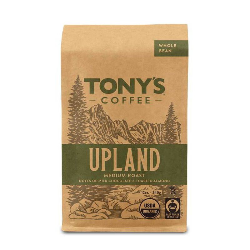 slide 1 of 4, Tony's Coffee Upland Medium Roast Whole Bean Coffee - 12oz, 12 oz
