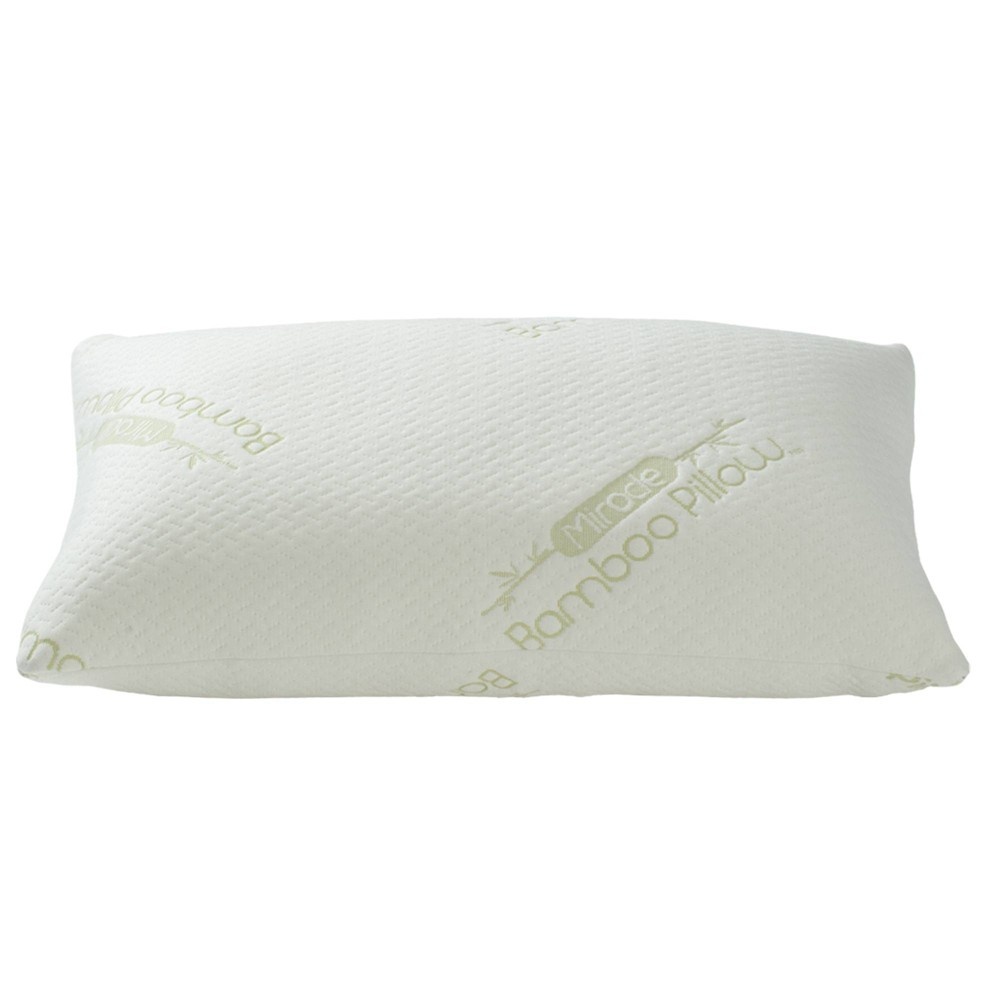 slide 3 of 5, As Seen on TV Miracle Bamboo Pillow, Queen Shredded Memory Foam Pillow with Viscose From Bamboo Cover, 1 ct