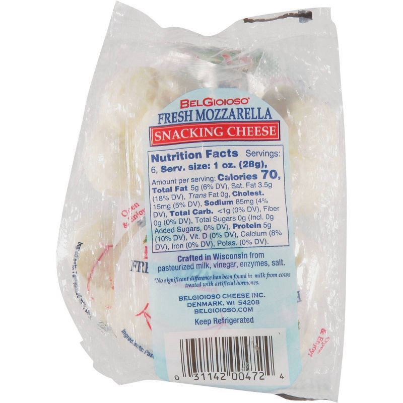slide 3 of 3, Belgioioso Fresh Mozzarella Snacking Cheese - 6oz, 6 oz