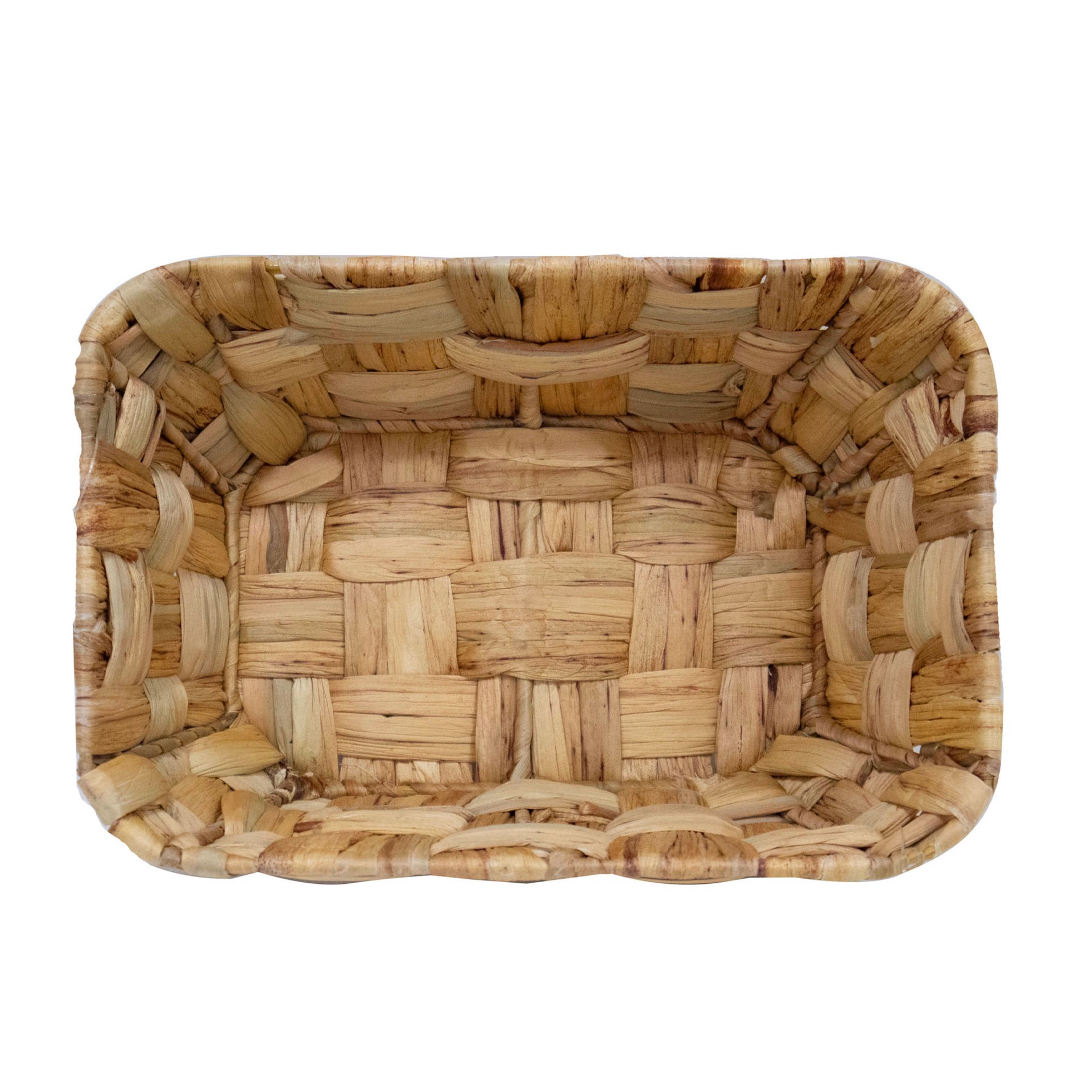 slide 6 of 6, Natural Water Hyacinth Basket By Ashland, 8.66 in x 6.69 in x 3.94 in
