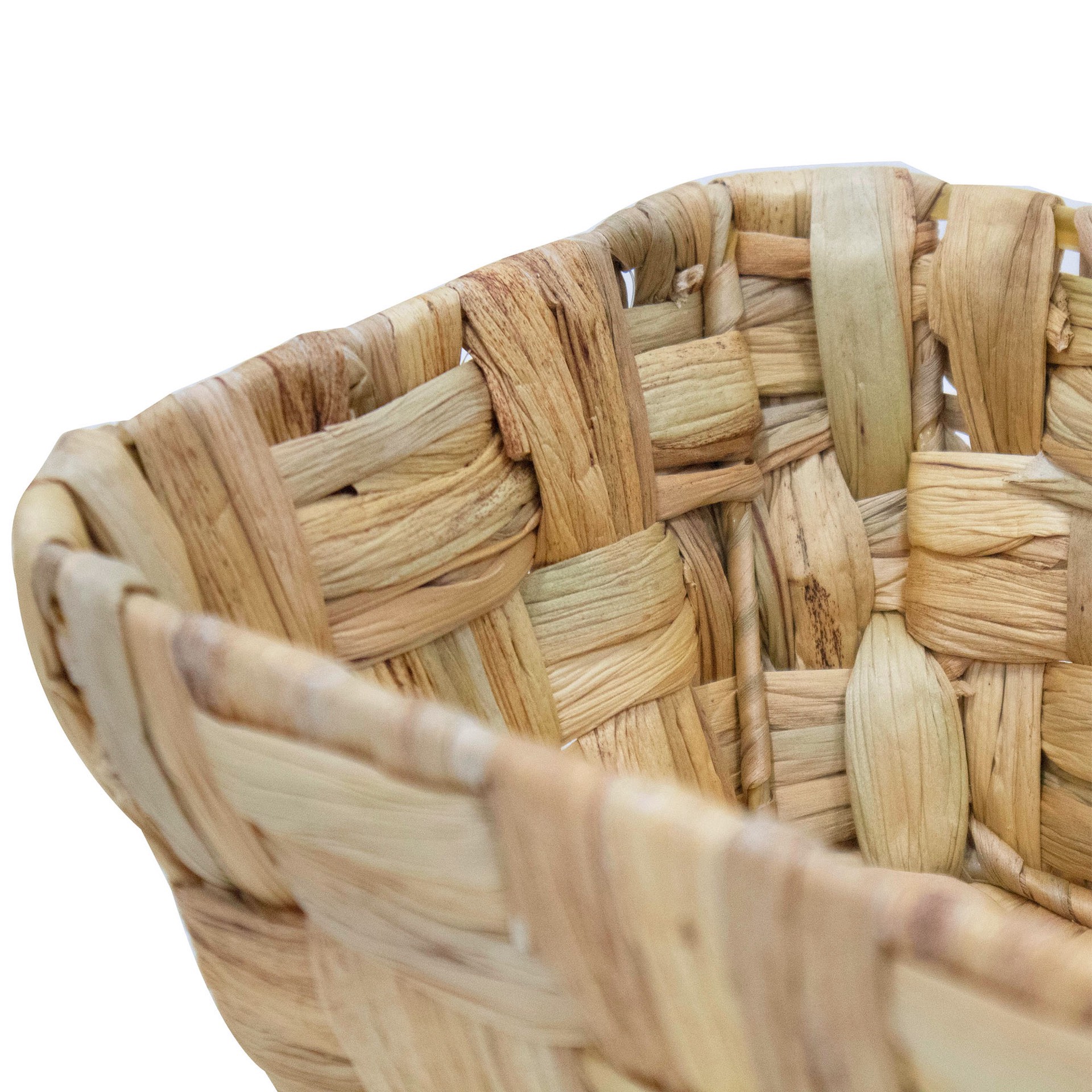 slide 3 of 6, Natural Water Hyacinth Basket By Ashland, 8.66 in x 6.69 in x 3.94 in