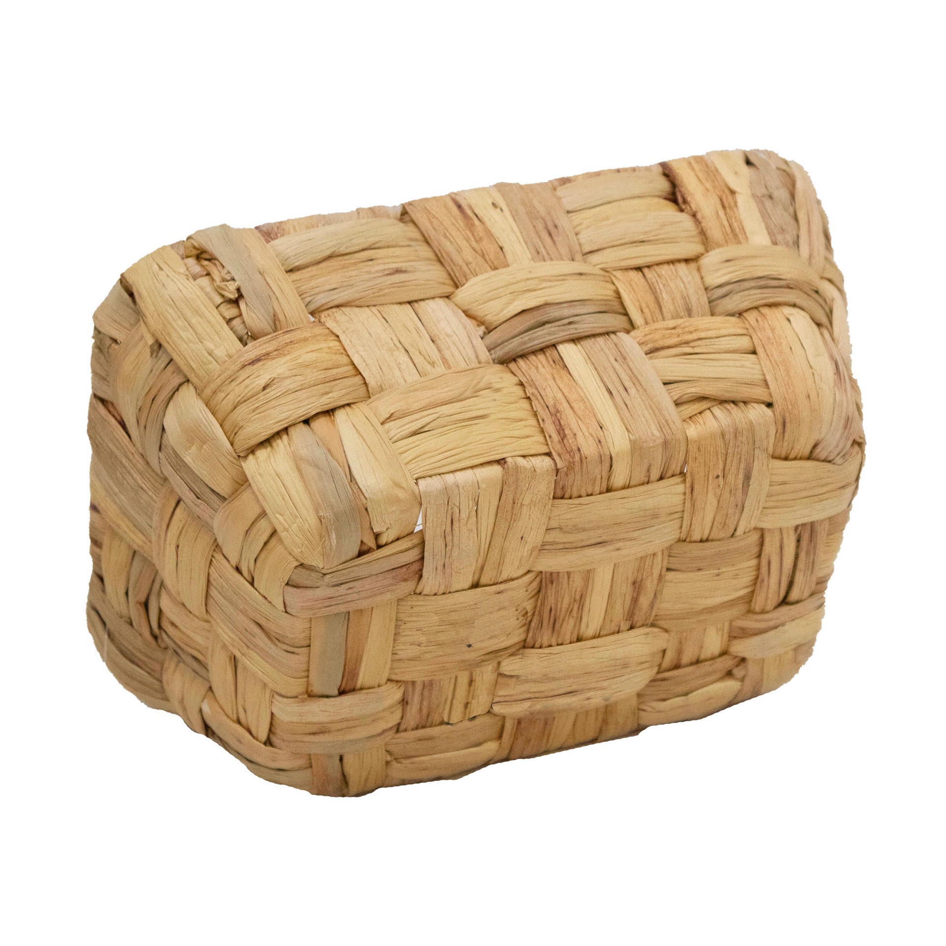 slide 4 of 6, Natural Water Hyacinth Basket By Ashland, 8.66 in x 6.69 in x 3.94 in