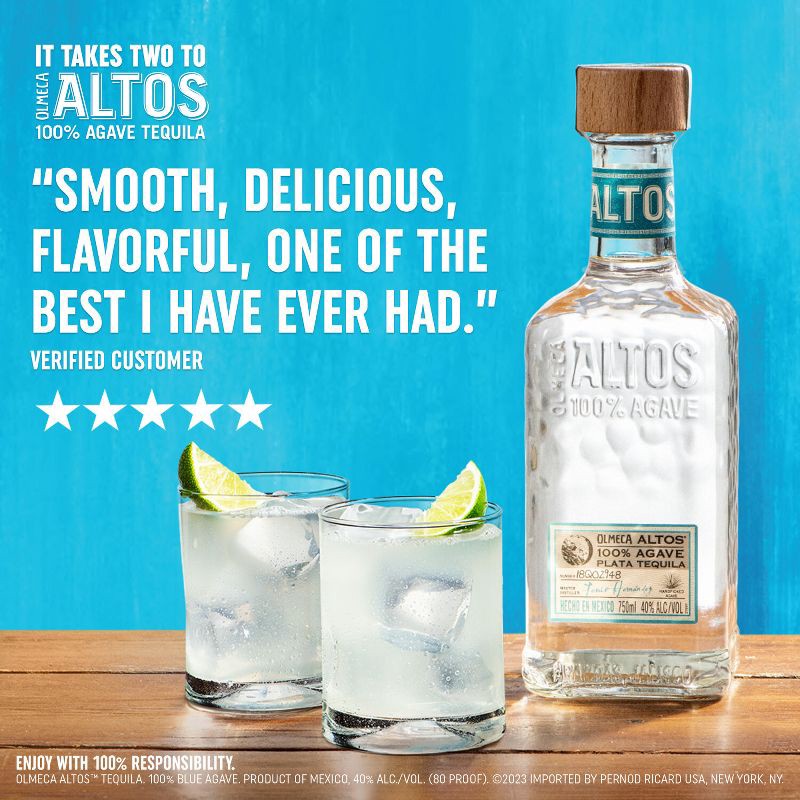 slide 2 of 8, Altos Plata Tequila - 750ml Bottle, 750 ml