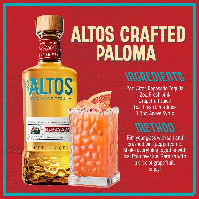 slide 3 of 9, Altos Reposado Tequila - 750ml Bottle, 750 ml