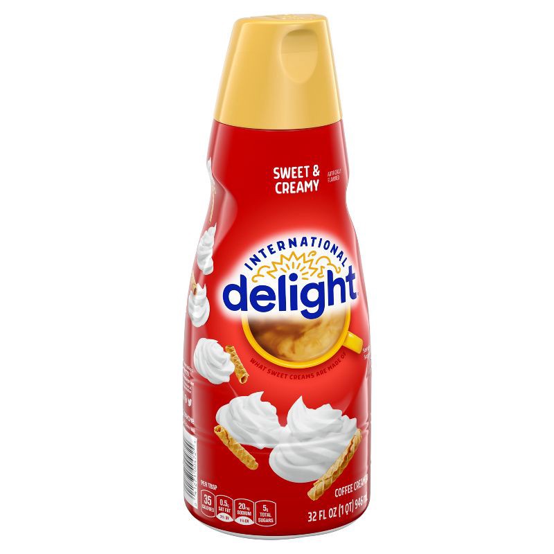 slide 6 of 10, International Delight Sweet & Creamy Coffee Creamer - 32 fl oz, 32 fl oz